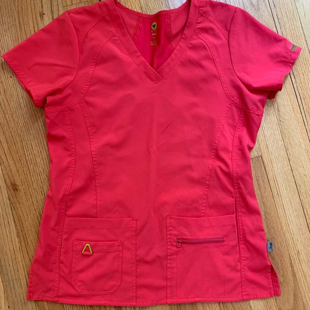 Coral Activate by Med Couture Scrub Top